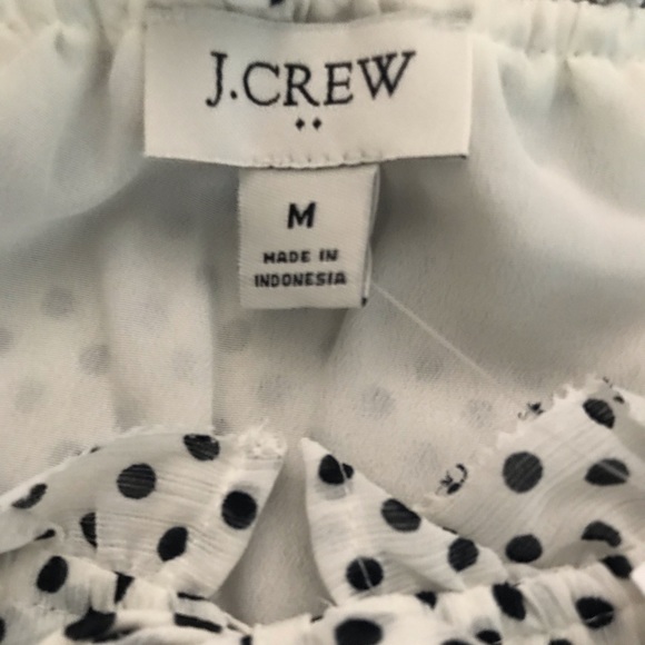 Dot Ruffle Tie-Neck Top - Picture 5 of 7